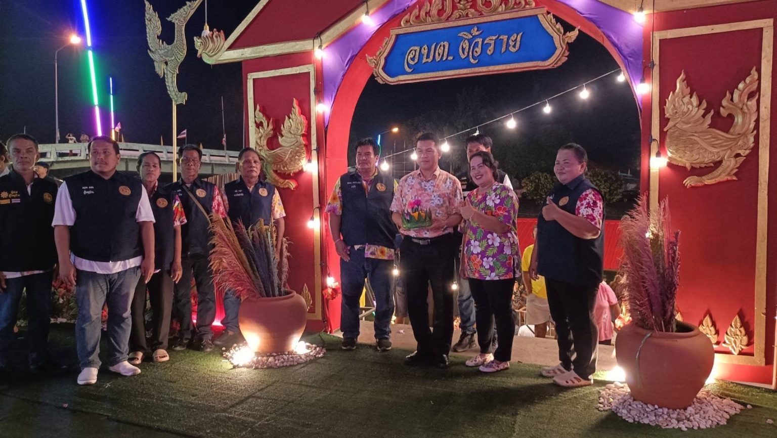 ลอยกระทง ณ วัดธรรมเจดีย์ ต.งิ้วราย อ.เมือง จ.ลพบุรี