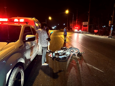 ได้เดินทางตรวจสอบที่เกิดเหตุ มีผู้ได้รับบาดเจ็บ